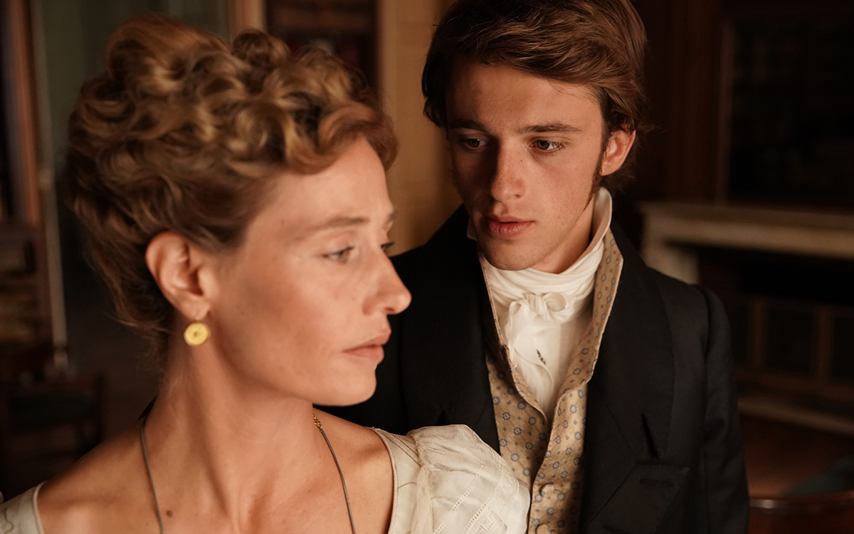 Cécile de France as Mme de Bargeton and Benjamin Voisin as Lucien in <em>Lost Illusions</em> (image courtesy of Palace Films)